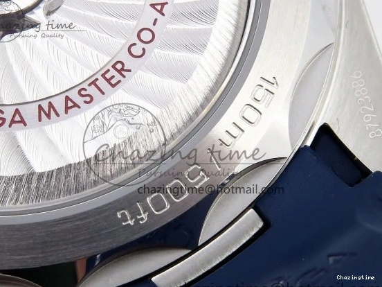 0226 Aqua Terra GMT Worldtimer 43mm VSF 1:1 Best Edition Deep Blue Dial on Blue Rubber Strap A8938 Super Clone QuickDry 7721